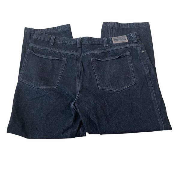 Duluth Trading Ballroom Relaxed Fit Jeans Men's Size 42x30 Black Denim - Picture 4 of 5